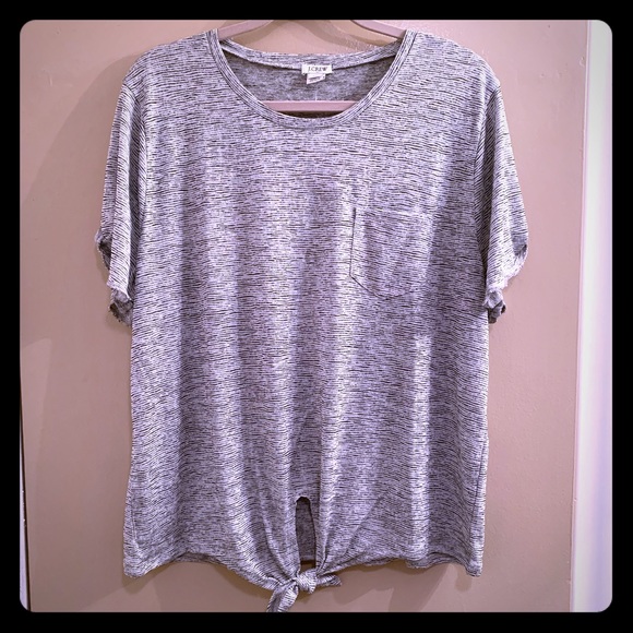 J. Crew Tops - J. Crew Tie Front T-Shirt Size XXL - NWTs